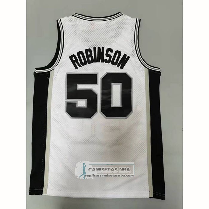Camiseta San Antonio Spurs David Robinson NO 50 Mitchell & Ness 1998-99 Blanco